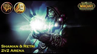 Resto Shaman amp Retri Paladin 2  TBC Classic 2v2 Arena [upl. by Rapp715]