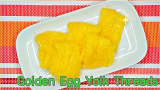 HOW TO MAKE THAI Golden Egg Yolk Threads  Foi Thong  วิธีทำ ฝอยทอง โดยใช้ไข่ไก่ล้วน [upl. by Berty]