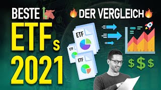 TOPETF 2021 Vergleich Diese ETFs kaufen 📈🚀💰 Bester ETF Sparplan 2021 [upl. by Nwahsuq]