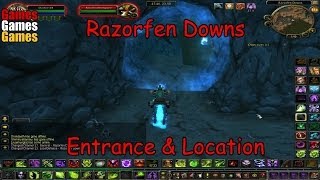 Razorfen Downs Entrance amp Location World of Warcraft Original Dungeons [upl. by Madda]