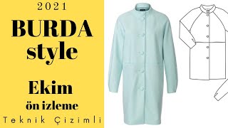 Burda Ekim 2021  Önizleme I Burda Style October 2021 Preview [upl. by Ivory194]