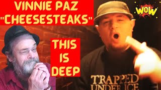 Metal DudeMusician REACTION  Vinnie Paz quotCheesesteaksquot  Official Video This is DEEP [upl. by Vally]