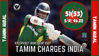 Ruthless Tamim Takes on AllStar INDIA  BANvsIND  ICC CWC 2007 [upl. by Larkin]