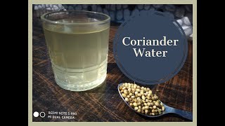 Coriander Water  Dhania ka panni  Easy To Make  10 Minutes [upl. by Tyra]