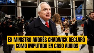 Ex ministro Andrés Chadwick declaró como imputado en Caso Audios [upl. by Analad962]