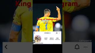 most followers Instagram Cristiano Ronaldo 2024 Ronaldo ronaldo messi [upl. by Odraboel254]