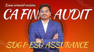 SDG amp ESG Revision CA Final Audit  New Syllabus [upl. by Antebi812]