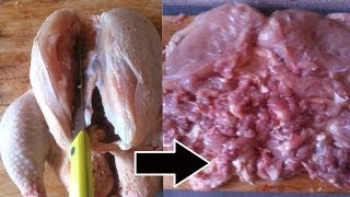 Comment désosser un poulet entier [upl. by Icyaj]