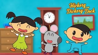 Hickory Dickory Dock  Extended Song with Lyrics  Nursery Rhymes for Kids by Luke amp Mary [upl. by Anwadal]