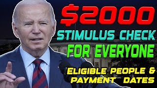 IRS ANNOUNCES NEW 2000 STIMULUS CHECK FOR EVERYONE  CRITERIA CHANGED  KNOW ELIGIBILITY amp DATES [upl. by Tadio]