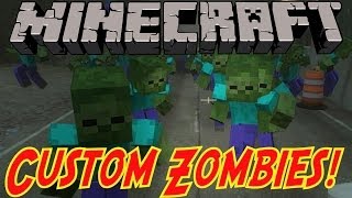 quotCREEPY ZOMBIESquot  Custom Zombies quotMINECRAFTquot CoD WaW Custom Zombies [upl. by Roswald]