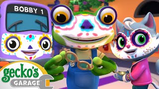 Gecko amp Kats Spooky Fiesta  Geckos Garage  Trucks For Children  Cartoons For Kids [upl. by Hannahs]