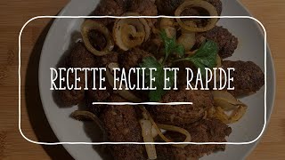 Viande hachée et rondelles d’oignon grillées à la friteuse à air  facile et rapide 😋😋😋 [upl. by Llorrac730]