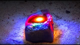 Fresnel Lens 3002ºF DIY Lava Obsidian FARMING Melt Rock Sunlight Solar greenpowerscience [upl. by Hort145]