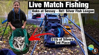 Live Match Fishing  The Oaks Sessay Alders Lake [upl. by Nonnarb]