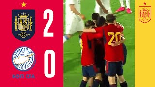 RESUMEN  España 20 Chipre  Clasificación para el Campeonato de Europa sub19  🔴 SEFUTBOL [upl. by Havstad]