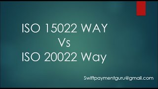 SWIFT MTISO 15022 vs MXISO 20022 Way  Email us at Swiftpaymentgurugmailcom [upl. by Schwinn]