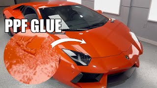 Replacing 10 years old PPF on Lamborghini Aventador [upl. by Killigrew324]