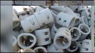 ceramic pall ring production in factory [upl. by Docila176]