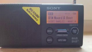 A short demonstration of the Sony XDRP1DBP Portable FMDAB Radio [upl. by Rolanda]