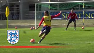 England U21 Shooting Session in Toulon  Inside Training [upl. by Assilam]