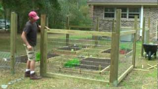 How to build a simple garden fence [upl. by Dennard]