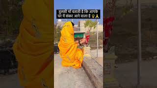 तुलसी बताती है कि आपके घर में संकट आने वाला है 🙏🪴 shorts pradeepmishra ytshorts viral [upl. by Hsizan]