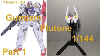 Gundam Plutone 1144 HG P Bandai Part 1 [upl. by Sternlight]