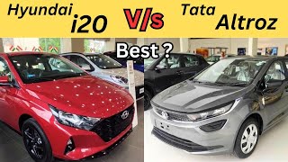 Tata Altroz Vs Hyundai i20 Full Detailed Comparison ♥️ 2023 Model i20 sportz Vs Altroz XM Plus S [upl. by Nnuahs921]