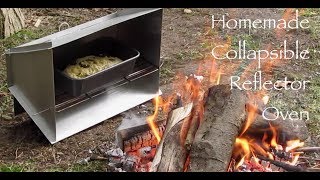 Homemade Collapsible Reflector Oven How I made it and first time use [upl. by Belda]