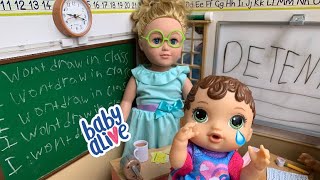 Baby alive Zoe gets Detention [upl. by Geiger]