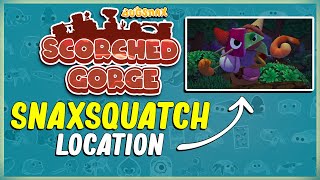 WHERE TO FIND THE SNAXSQUATCH AT SCORCHED GORGE  BUGSNAX  EASTER EGG LOCATION  CANDID CRYPTID [upl. by Bourne848]