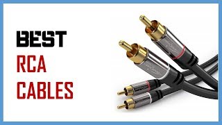 Top 8 Best RCA Cables for Sound Improvement [upl. by Kitrak]