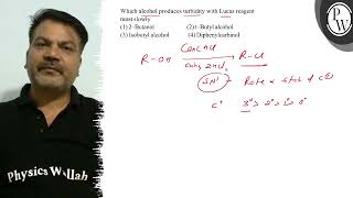 Which alcohol produces turbidity with Lucas reagent most slowly 1 [upl. by Elkin]