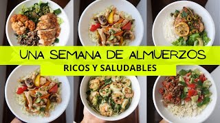 UNA SEMANA DE ALMUERZOS RICOS Y SALUDABLES  Michela Perleche [upl. by Ayk218]