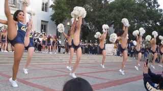 Cal Band Sproul Hall Rally vs Oregon State 2013 Berkeley California Britney Spears Show [upl. by Htebasyle]