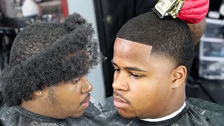 HIS JOB MADE HIM CUT HIS HAIR😳 WAVE LENGTH MID BALD TAPER HAIRCUT TUTORIAL [upl. by Attolrahc]