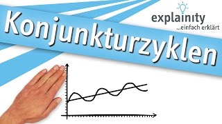 Konjunkturzyklen einfach erklärt explainity® Erklärvideo [upl. by Yellhsa939]