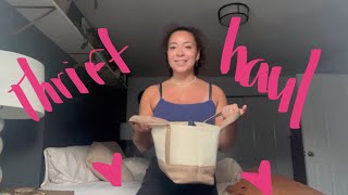 Summer 2024 THRIFT HAUL and try on Goodwill bins [upl. by Anayet839]