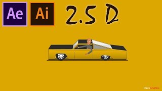 25D Car Animation Rig in After Effects [upl. by Fulcher]