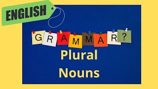 Plural NounsGrammar A1A2 englishgrammargrammarpluralspluralnounslearnenglishsongs [upl. by Gentes]