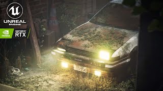 Saving Takumis Abandoned AE86 PT 2  Initial D  Unreal Engine 4 RTX [upl. by Sundstrom220]