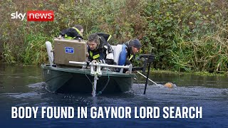 Body found in river in search for missing Gaynor Lord [upl. by Nnyltak]