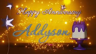 Addyson  Happy Anniversary Song  Happy Anniversary To You  Happy Anniversary Day [upl. by Gnap]