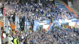 Real Madrid  Schalke 04 Schalke Fans celebrate Huntelaar´s goal [upl. by Ermanno840]