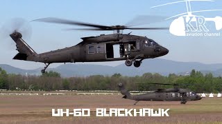 UH60 BlackHawk helicopters from Slovak Air Force at Dunakeszi [upl. by Duval104]