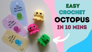 Crochet an Octopus in 10 minutes NO SEWING [upl. by Madra]