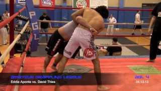 AGL 4 Amateur Grappling League™  Eddie Aponte vs David Thies  Mens NoGi Submission Fighting [upl. by Ibbison]