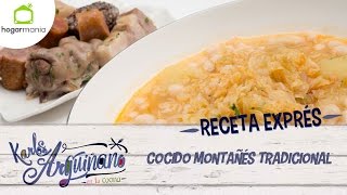 Receta Exprés Cocido montañés tradicional [upl. by Ennasus]