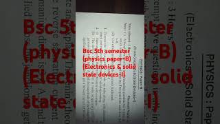 bscphysics electronics ampsolid state devicesI 5thsem puchd2024 100percentmarks questionpaper [upl. by Oxley]